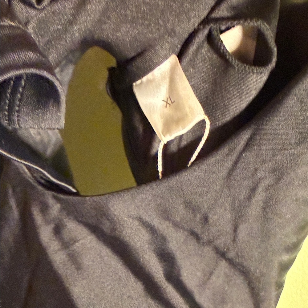 Women's Black Asymmetrical Swim Top - Picture 6 of 6